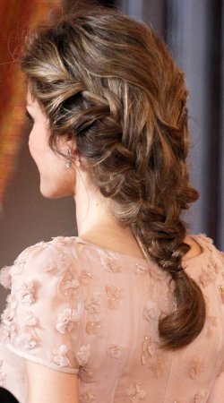 El look de Letizia: la trenza de la princesa
