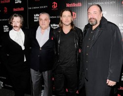 James Gandolfini (Tony Soprano) con Brad Pitt