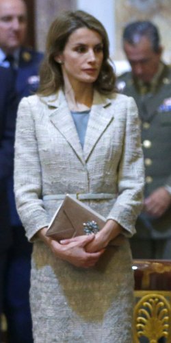 El look de Letizia en el homenaje a don Juan de Borbón