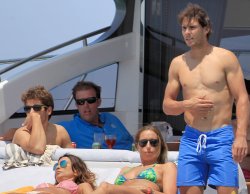 Rafa Nadal y Gemma Mengua, juntos y en bañador