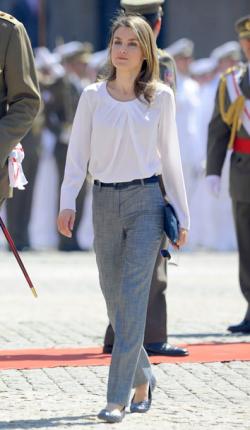 El look de Letizia en un acto militar