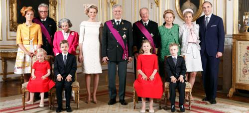 La familia real belga al completo