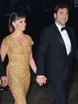 Penélope Cruz y Javier Bardem comparten algunos momentos de su profesión