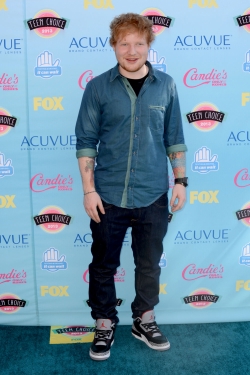 Ed Sheeran no quiso perderse la gala de los Teen Choice Awards 2013
