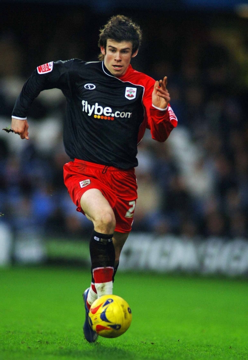 Gareth Bale en el Southampton durante sus inicios en la Premier League