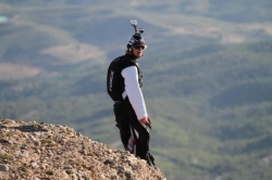 Álvaro Bultó preparado para volar en windfly