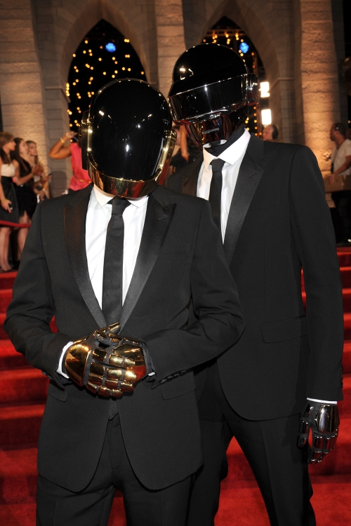 Daft Punk en la alfombra roja de los MTV VMA 2013