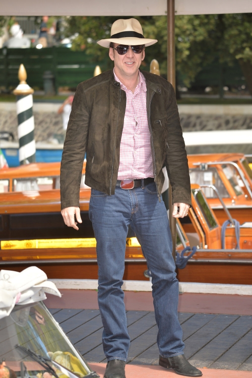 Nicolas Cage a su llegada al Festival de Venecia 2013