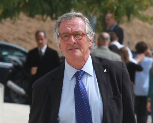 Xavier Trias, alcalde de Barcelona, en el funeral de Álvaro Bultó