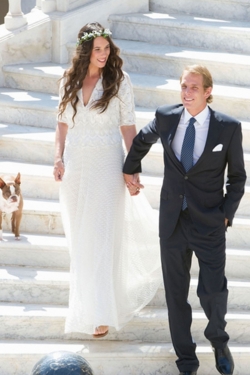 El vestido de novia de Tatiana Santo Domingo, de inspiración hippie