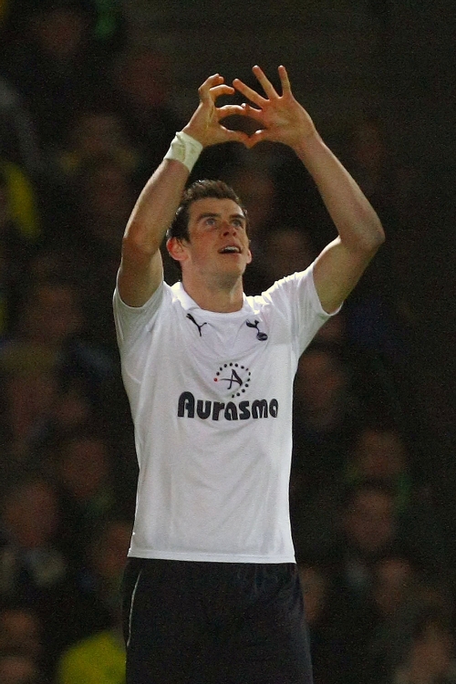 Gareth Bale y su famoso gesto del corazón cuando celebra un gol