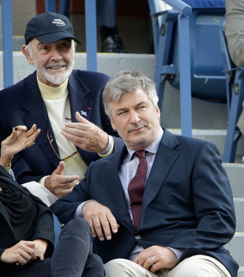 Sean Connery y Alec Baldwin, dos clásicos en la final del US Open 2013
