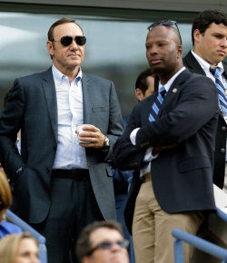Kevin Spacey vibró con Rafa Nadal en la final del US Open 2013