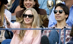 Amanda Seyfried y Justin Long, juntos en la final del US Open 2013
