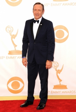 Kevin Spacey en la alfombra roja de los Emmy 2013