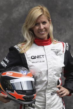 María de Villota, piloto y probadora de coches de Fórmula 1