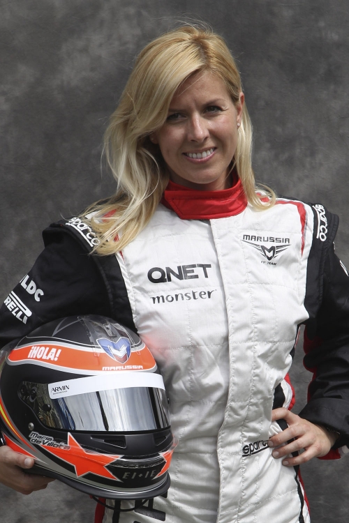 María de Villota, piloto y probadora de coches de Fórmula 1