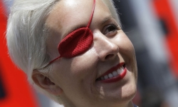 La piloto de Fórmula 1, María de Villota, nunca dejó de sonreír