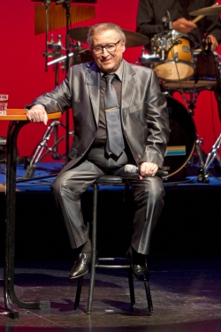 Manolo Escobar durante un homenaje en El Ejido