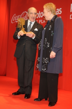 La actriz Amparo Soler junto a José Sazatornil