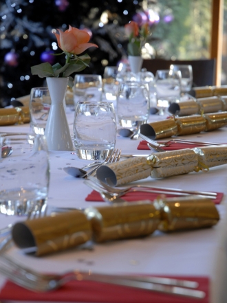 Decoración de mesas navideñas