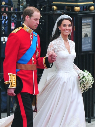 Fotos de Guillermo de Inglaterra y Kate Middleton el día de su boda