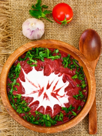 RECETA: Salmorejo de manzana y remolacha