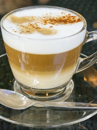 Batido de café y caramelo