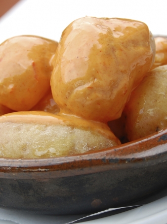 Papas arrugadas con alioli