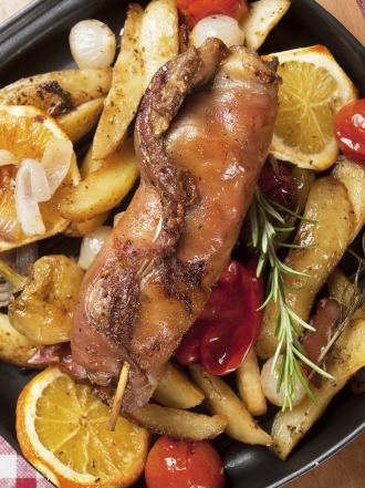 Cordero a la naranja