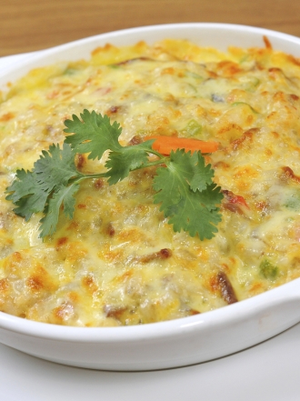 Tomates al horno con queso feta