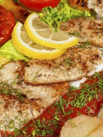 Perca asada