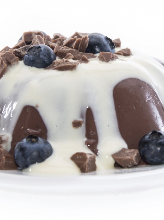 Mousse de chocolate blanco