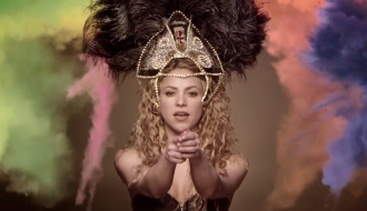 Piqué, su hijo Milan y Messi, en el videoclip de Shakira para el Mundial 2014