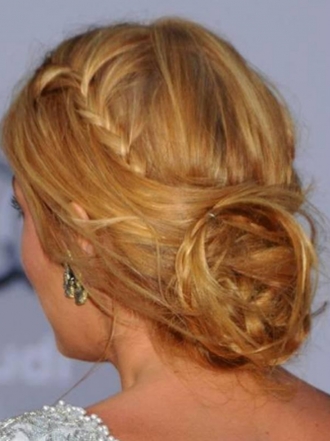 Moño con trenzas de Blake Lively