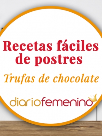 Recetas de postres fáciles: Trufas de chocolate