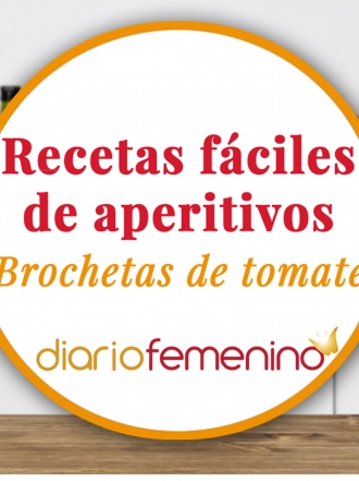 Recetas de aperitivos fáciles: cómo preparar brochetas de tomate y queso