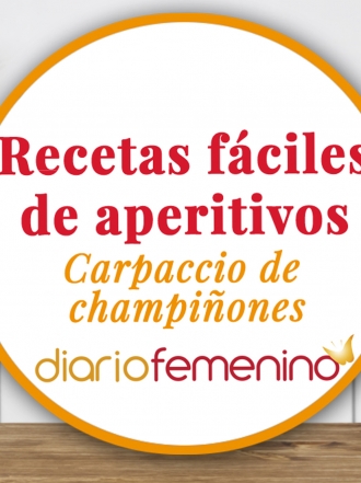 Recetas de aperitivos fáciles: cómo preparar el carpaccio de champiñones más sencillo