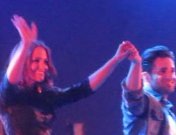 Paula Echevarría se come a besos a Bustamante en su concierto