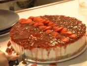 Receta: la tarta de queso y fresas más rica