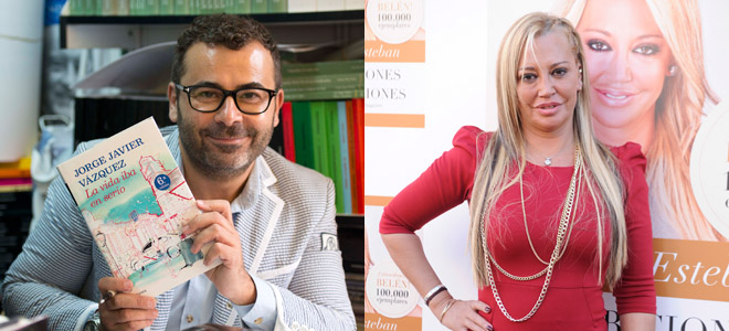 Los libros de Sálvame y sus autores: Belén Esteban y Jorge Javier Vázquez. 