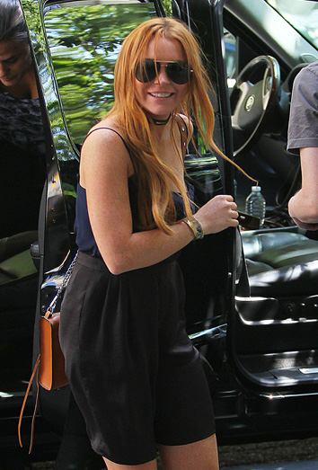 Lindsay Lohan está muy feliz tras la rehabilitación Lindsay Lohan está muy feliz tras la rehabilitación