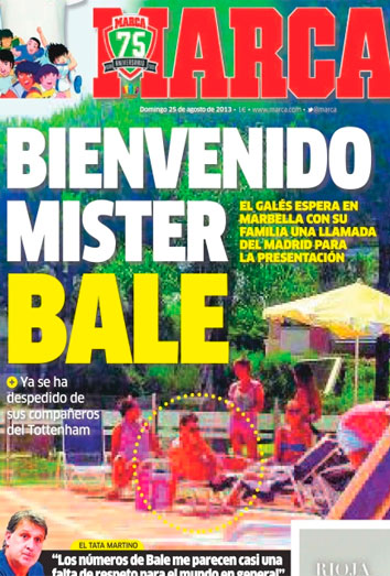 Gareth Bale, el nuevo y casi fichaje del Real Madrid, de vacaciones en Marbella
