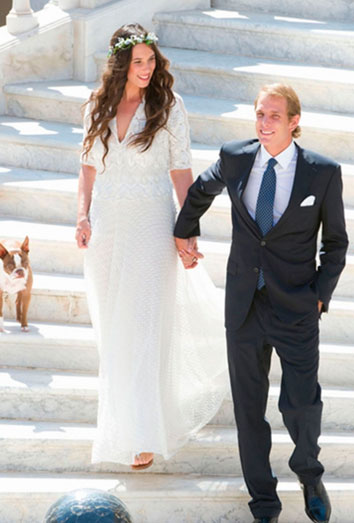 Boda casi secreta de Tatiana Santo Domingo y Andrea Casiraghi Boda casi secreta de Tatiana Santo Domingo y Andrea Casiraghi