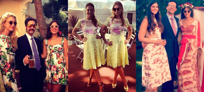 Los looks de las invitadas a la boda de Tatiana Santo Domingo y Andrea Casiraghi