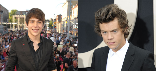 Harry Styles y Austin Mahone, cantantes e ídolos de adolescentes