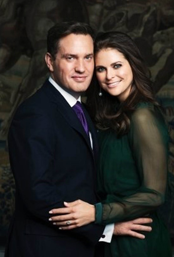 La princesa Magdalena de Suecia espera a su primer hijo con  Chris O'Neill La princesa Magdalena de Suecia espera a su primer hijo con  Chris O'Neill