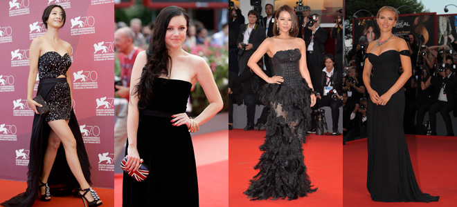 El negro se ha convertido en el color estrella del Festival de Venecia 2013, tampoco se ha resistido Scarlett Johansson El negro se ha convertido en el color estrella del Festival de Venecia 2013, tampoco se ha resistido Scarlett Johansson