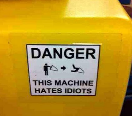 Foto divertida: cuidado, idiotas Foto divertida: cuidado, idiotas