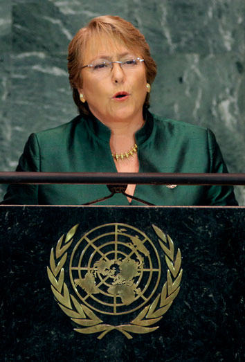 La mujer del día es Michelle Bachelet